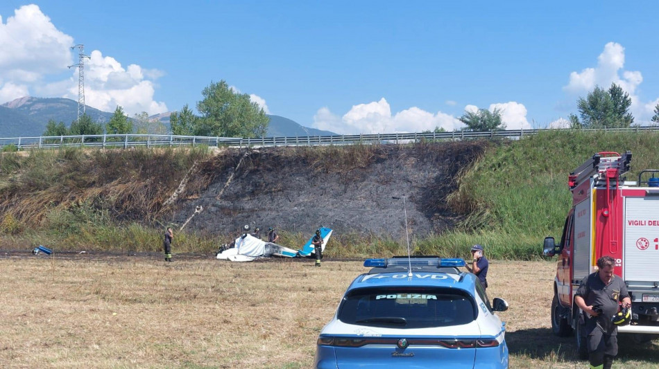 Velivolo ultraleggero caduto a Terni, due morti