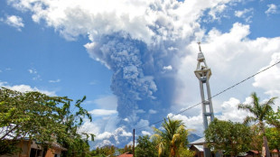 Volcán en Indonesia expele enorme columna de ceniza