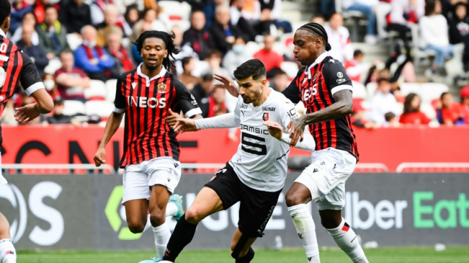 Terrier frustrates Nice to put Rennes second in Ligue 1
