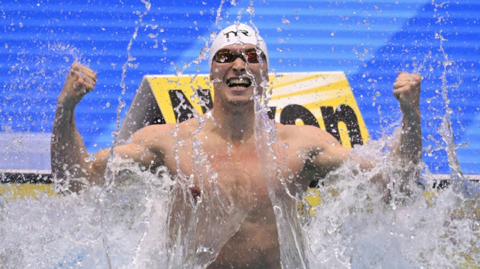 Mondiaux de natation: le Français Grousset champion du monde du 100m papillon 