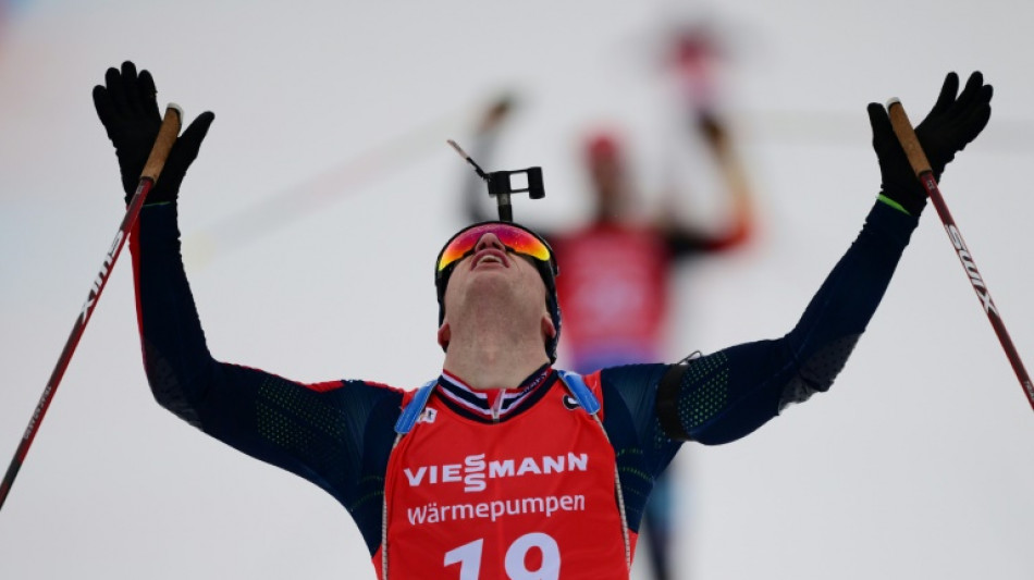 Biathlon: le Norvégien Tarjei Boe remporte la mass start du Grand-Bornand