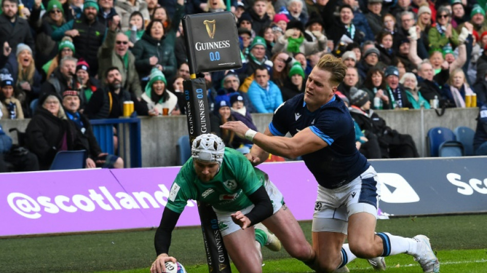 Six nations: l'Irlande fait craquer l'Ecosse et s'approche du Grand Chelem