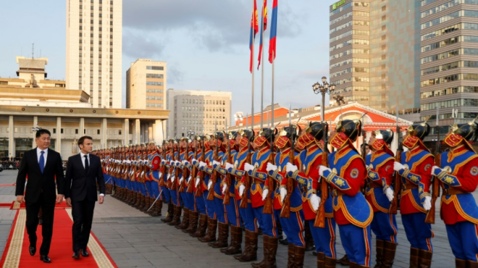 Macron makes first French presidential visit to Mongolia