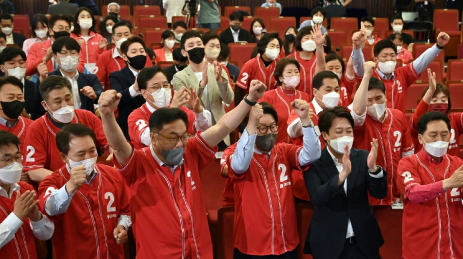 South Korean ruling party wins landslide in local elections 