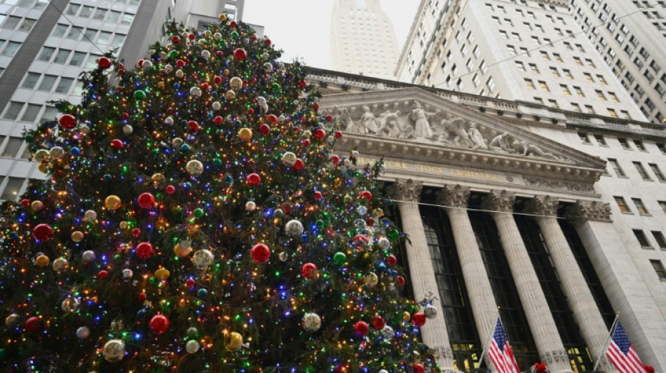 Wall Street en modeste hausse à l'ouverture de la dernière semaine de l'année