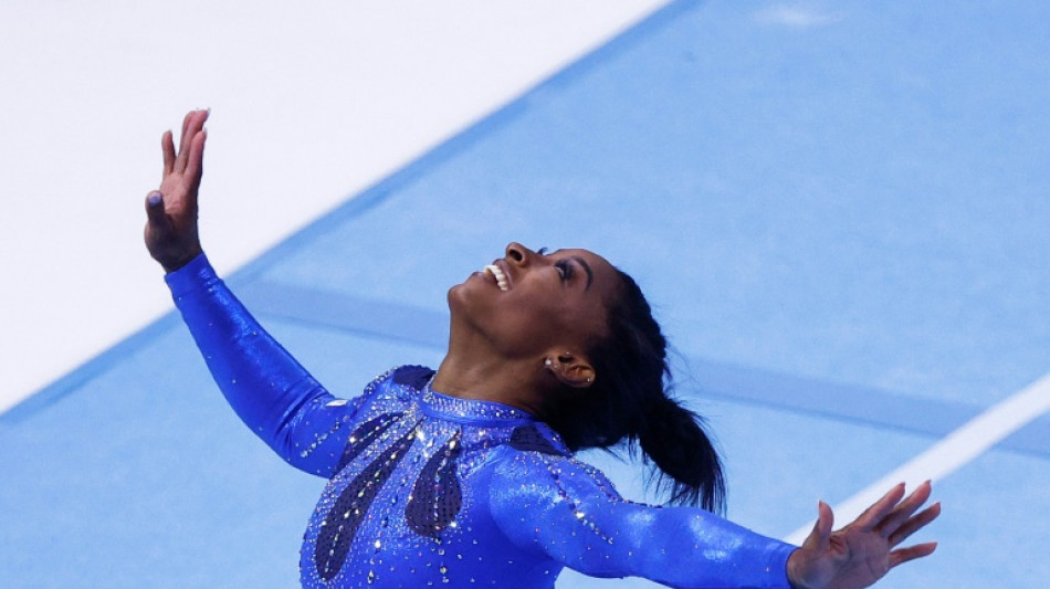 Mondiaux de gym: 21e titre mondial pour Biles, reine incontestée du concours général