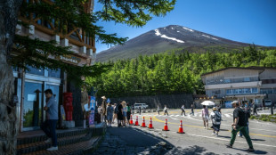 Crowd control at Japan's Mount Fuji as hiking season begins