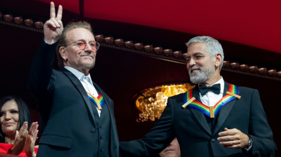 George Clooney et U2 honorés par le Kennedy Center à Washington