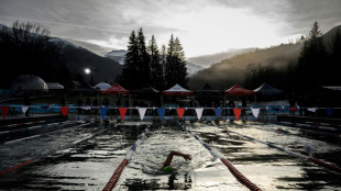 "Un sport pour les fous": des nageurs s'affrontent dans l'eau glacée