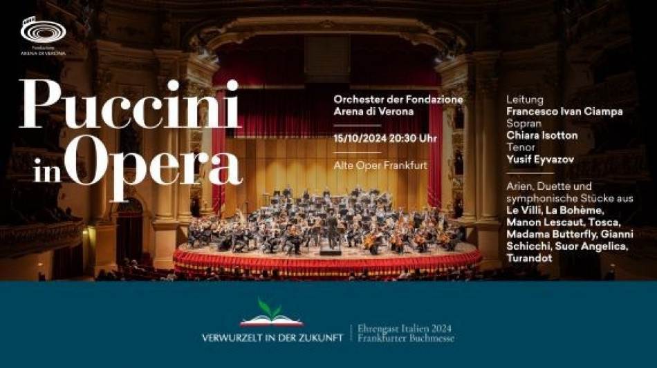 Orchestra dell'Arena di Verona inaugurerà la musica a Buchmesse