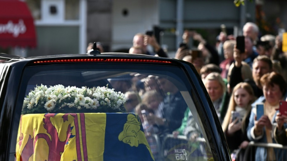 Queen's coffin arrives in Edinburgh on solemn final journey