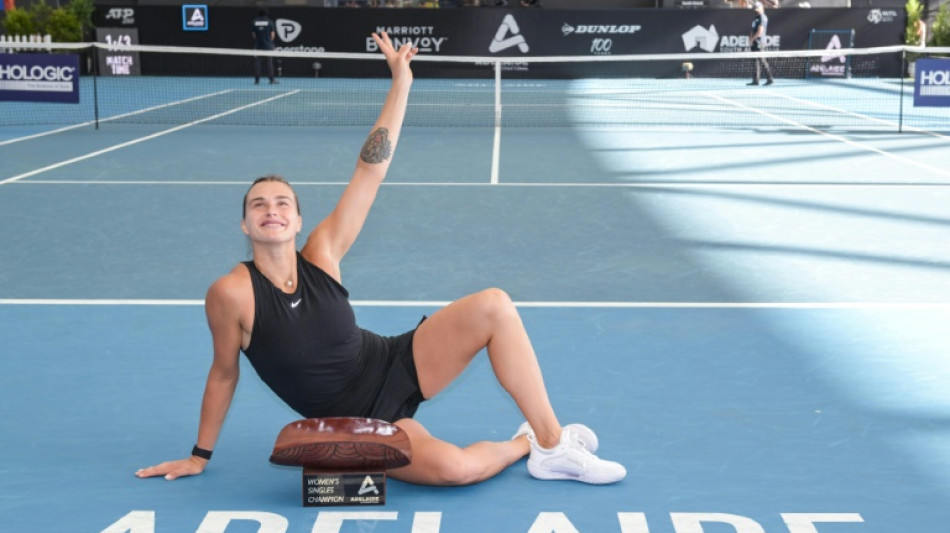 WTA: Sabalenka s'impose à Adelaïde et envoie un signal avant l'Open d'Australie