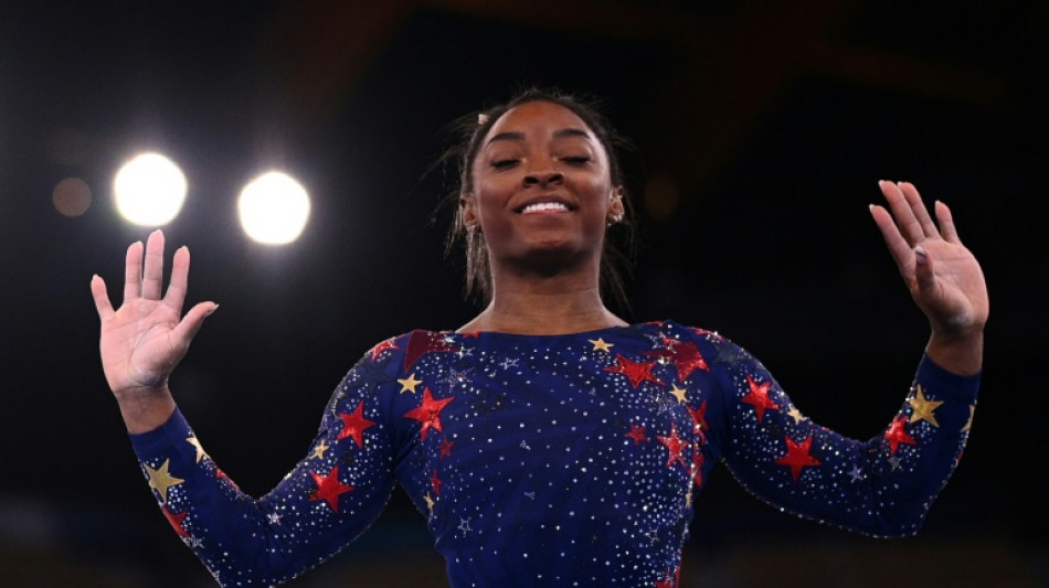 Gymnastique: à un an des Jeux, la légende Biles renoue avec la compétition 