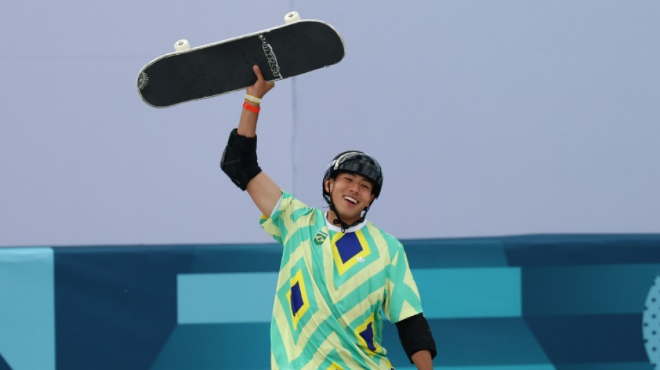 El skater brasileño Augusto Akio logra el bronce en la prueba de parque