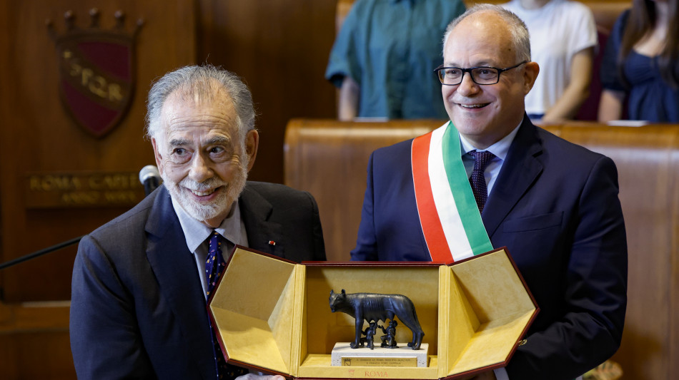 Coppola in Campidoglio, 'grazie ai nonni sono italiano'