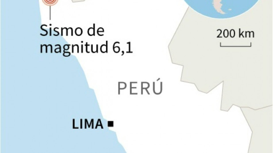 Un fuerte sismo de magnitud 6,1 sacude el norte de Perú