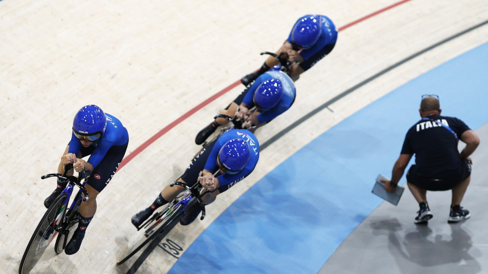 Ciclismo:Mondiali Pista;Inseguimento squadre donne,bronzo Italia