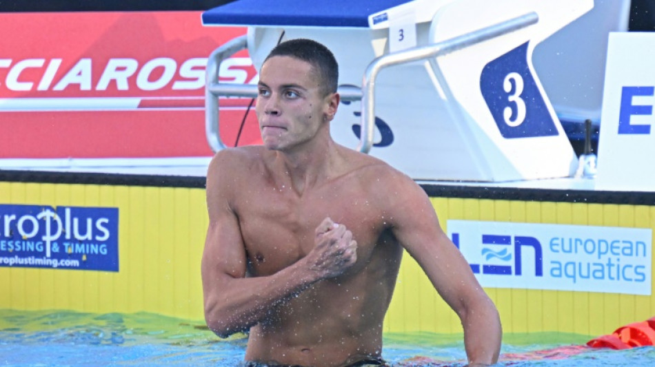 Natation: le Roumain Popovici améliore le record du monde du 100 m nage libre en finale des championnats d'Europe 