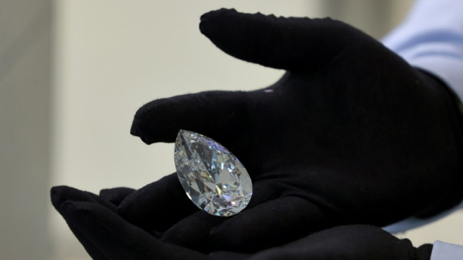 Giant white diamond 'The Rock' makes debut in Dubai