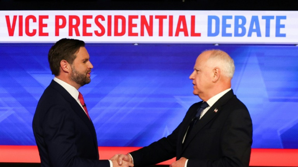 US VP rivals defend Trump and Harris in polite debate 