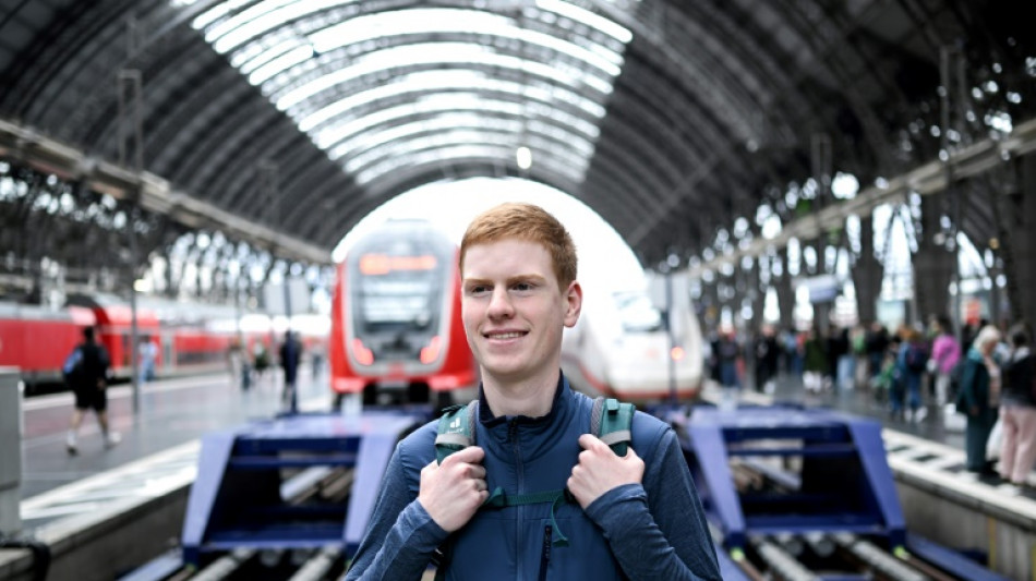 Room with a view: the German teen living on trains