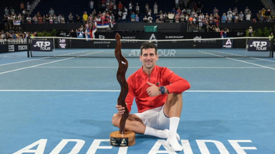 Tennis: Djokovic gagne son premier titre de l'année à Adelaide